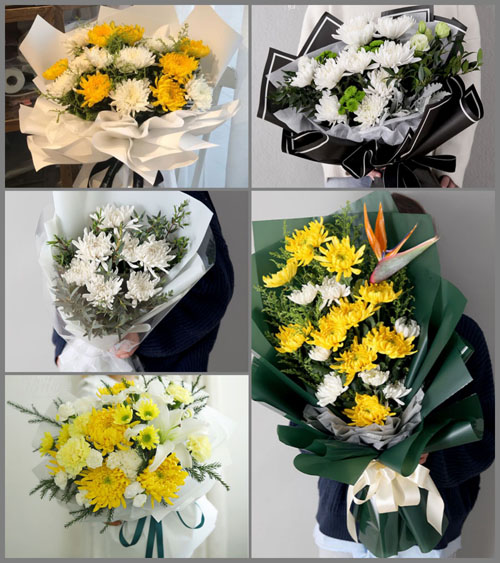 海南海口市龙华区龙泉镇东占社区白事花束代送